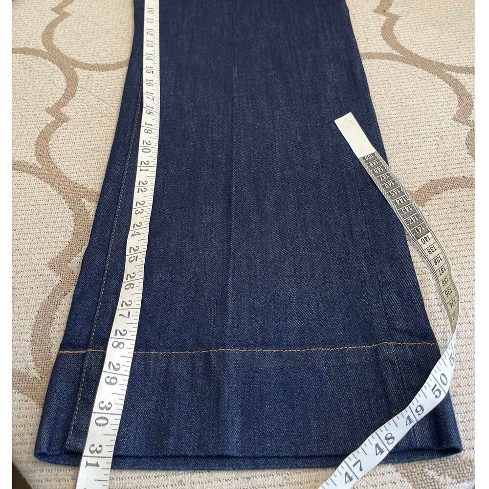Chico’s Trouser Jean Wide Leg Dark Wash Jeans, size US 12/ Chicos size 2 - Picture 10 of 13